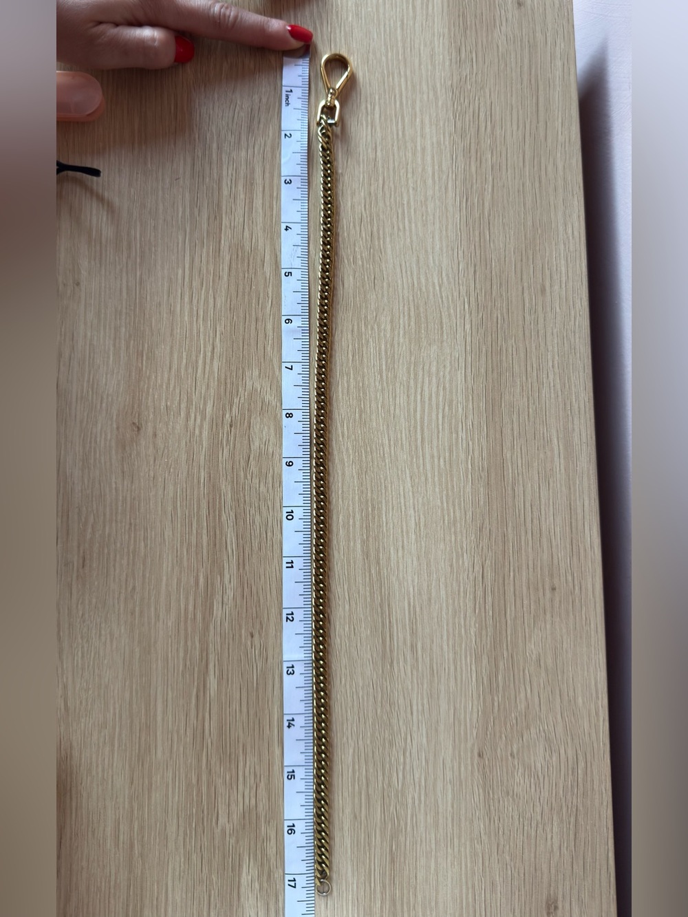 Repurposed Authentic Prada Clasp- Necklace gold chain - Picture 4 of 4